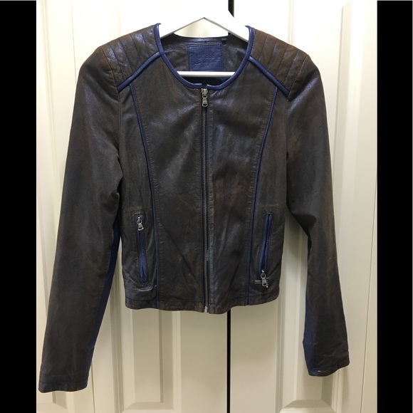 Guess Leather Light Biker Style Jacket Women’s XS - Picture 1 of 9